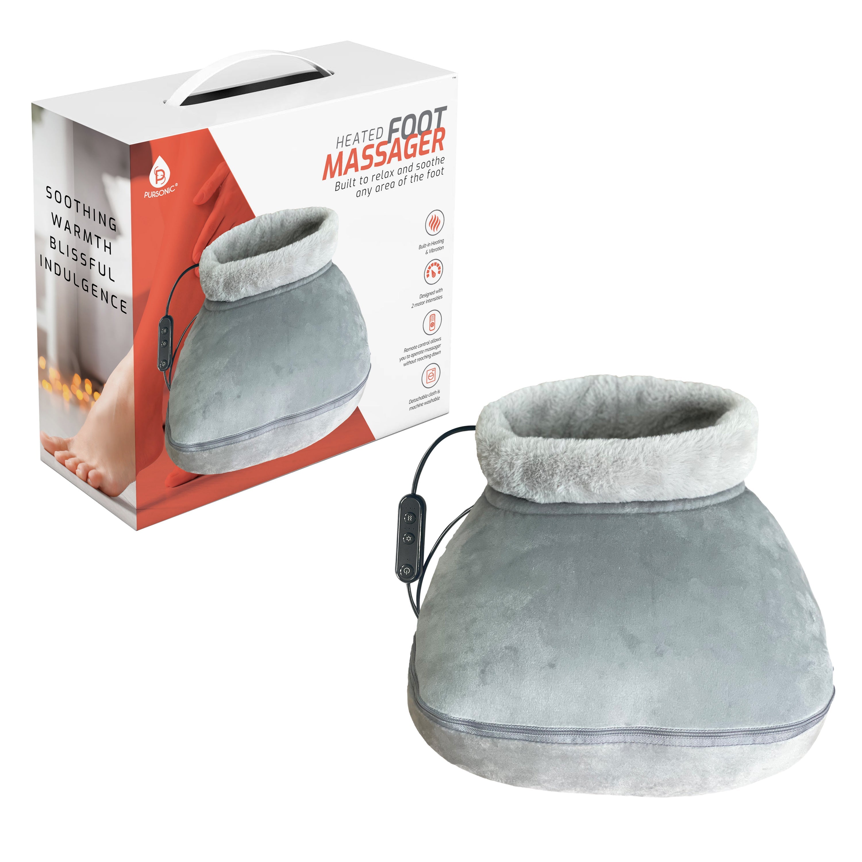 Massajador de Pés com Calor e Controlo Remoto – Conforto em Cada Passo
