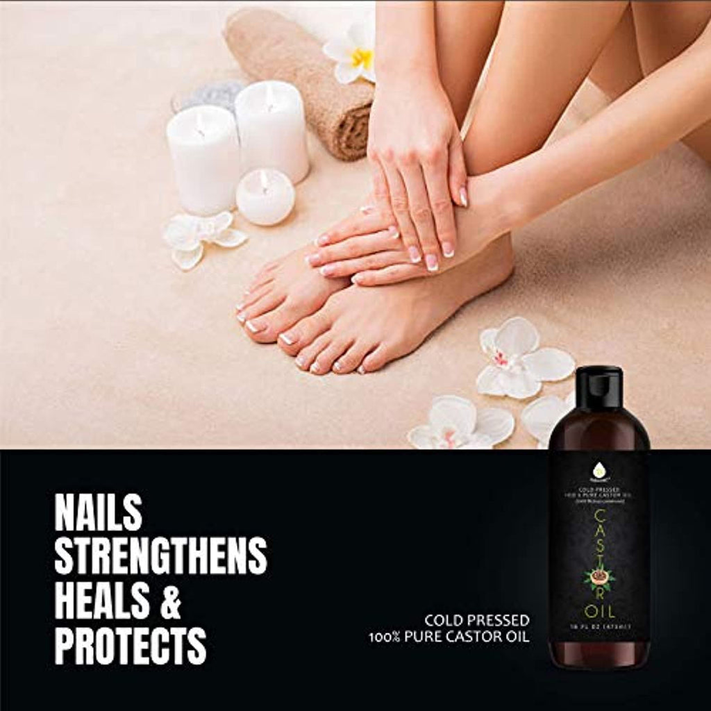 100% Óleo de Rícino de Castor 16 Oz